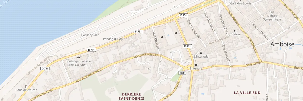Plan du 10 Rue Ambroise Pare à Amboise