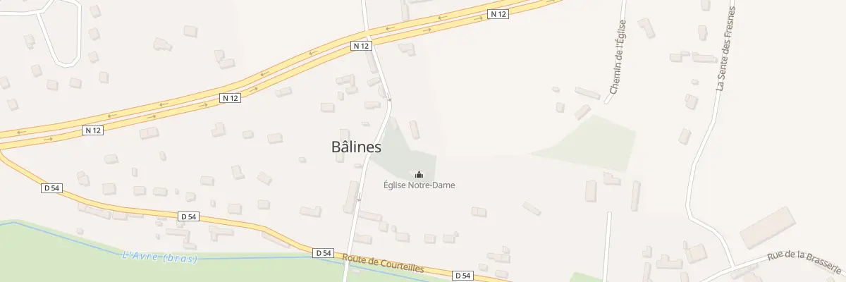 Plan du 3 Rue de l’Eglise à Bâlines