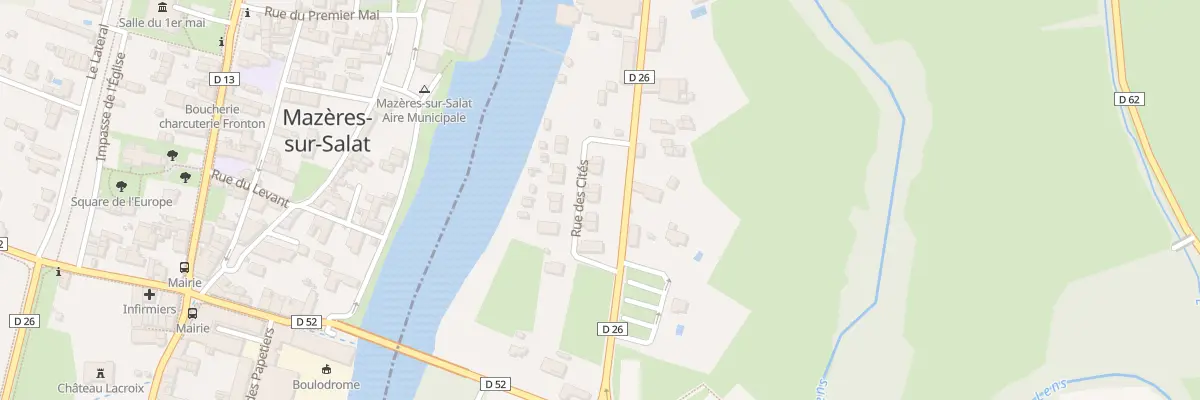 Plan du 8 Rue des Cites à Cassagne