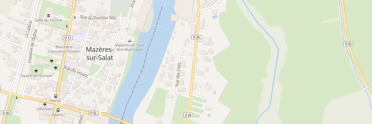 Plan du 14 Rue des Cites à Cassagne