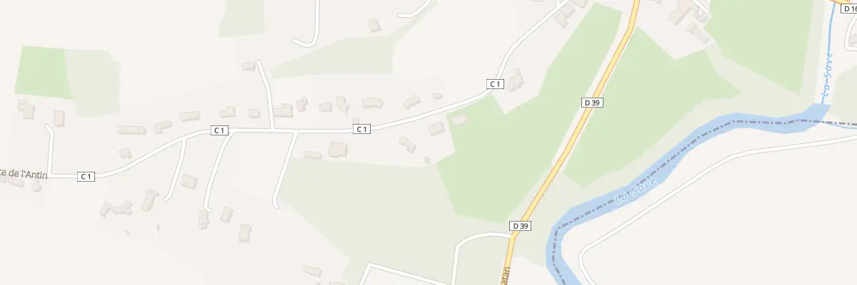 Plan du Village à Cazaux-Savès