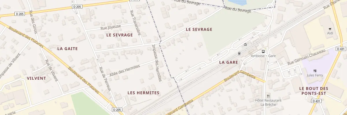 Plan du 43 Rue de la Gaiete à Amboise