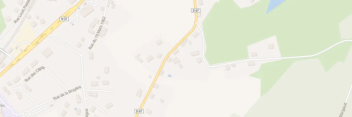 Plan du 45 Rue Eugene Le Roy à La Coquille