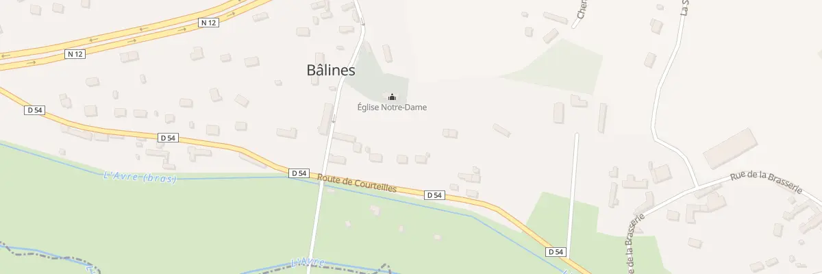 Plan du 1B Rue de l’Eglise à Bâlines