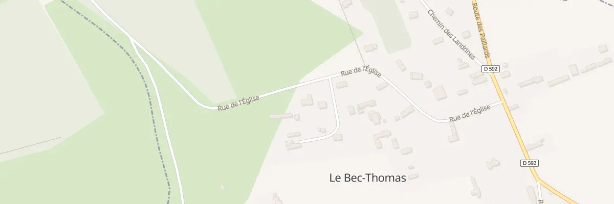 Plan du 6 Rue de l’Eglise au Bec-Thomas