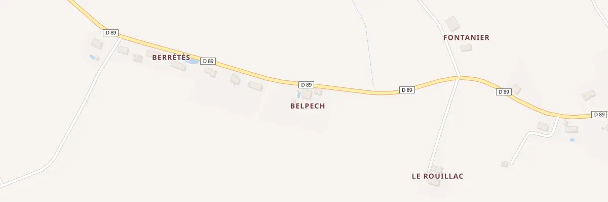 Plan du 133 Soureillan de Belpech à Brignemont