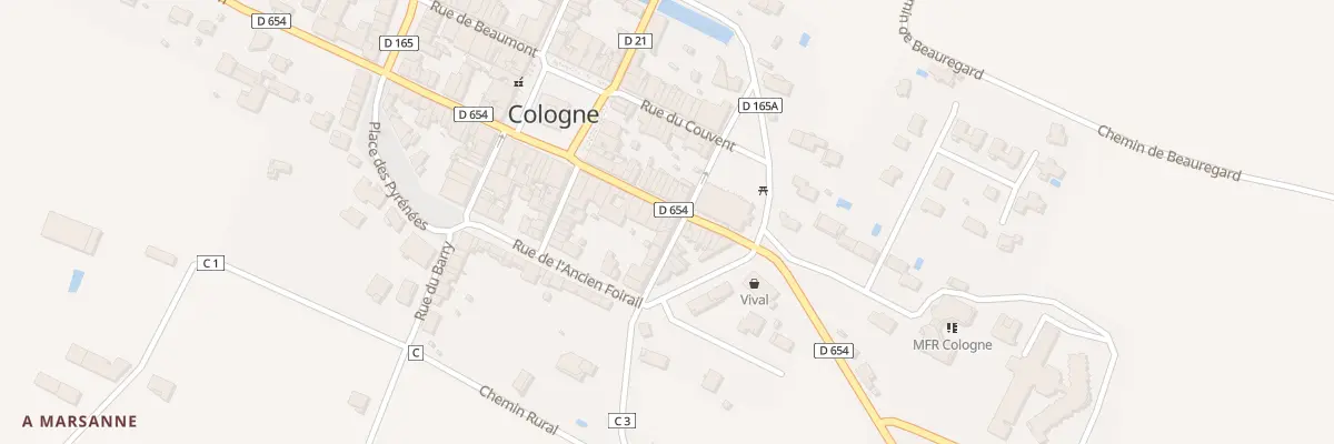 Plan du 4 Rue Odon de Terride à Cologne