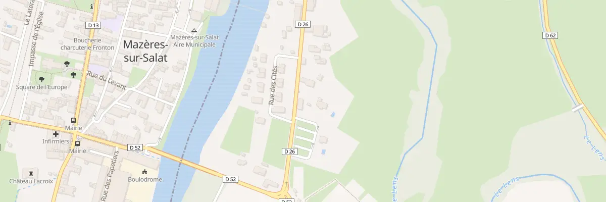Plan du 21 Rue de Bouque de Lens à Cassagne