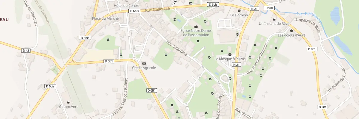 Plan du 26 Rue Salardine à Châlus