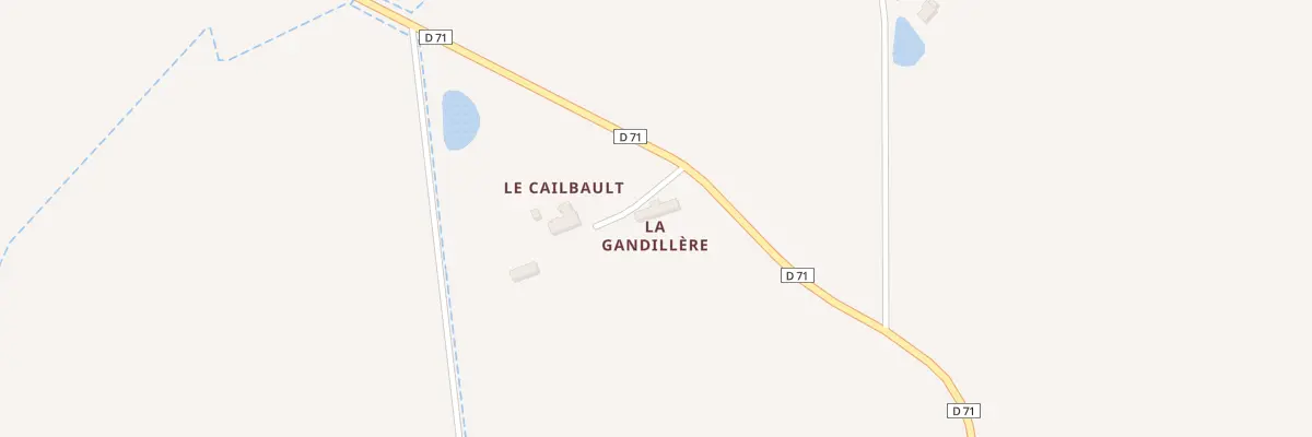 Plan du 59 La Gandillère à Villeporcher