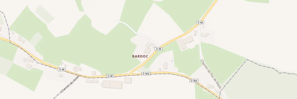 Plan du 24 Bardoc à Fustignac