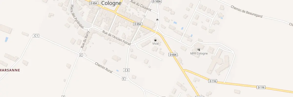 Plan du 14 Che de Ronde à Cologne