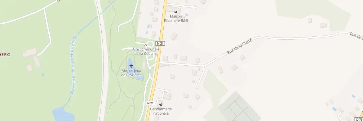 Plan du 1 Rue de la Clarté à La Coquille