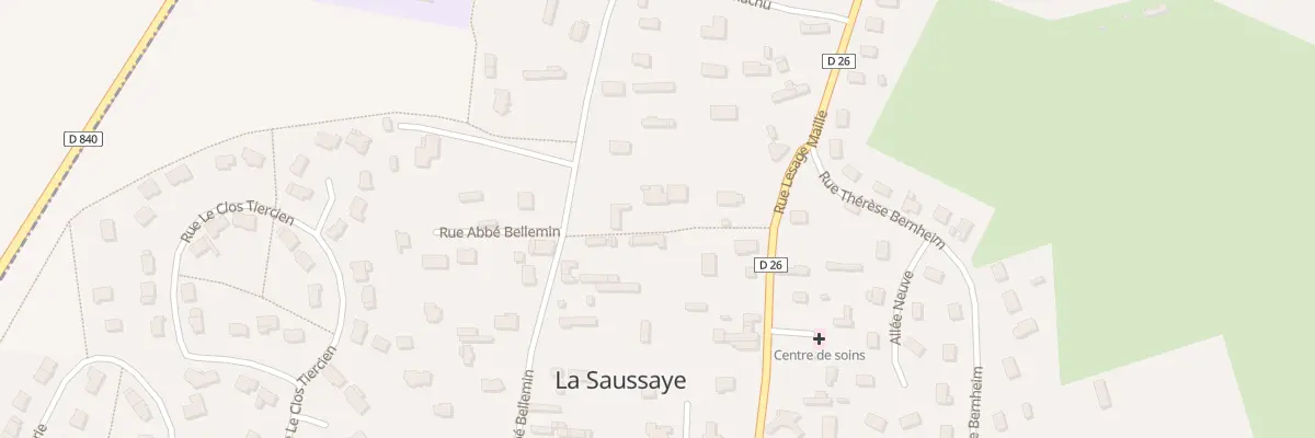 Plan du 19 Rue Abbé Bellemin à La Saussaye