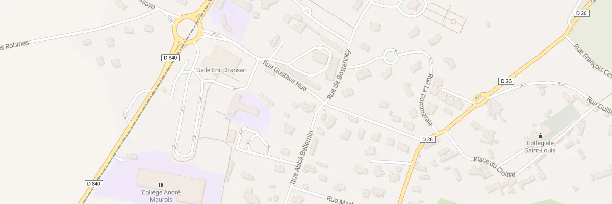 Plan du 2 Rue Abbé Bellemin à La Saussaye