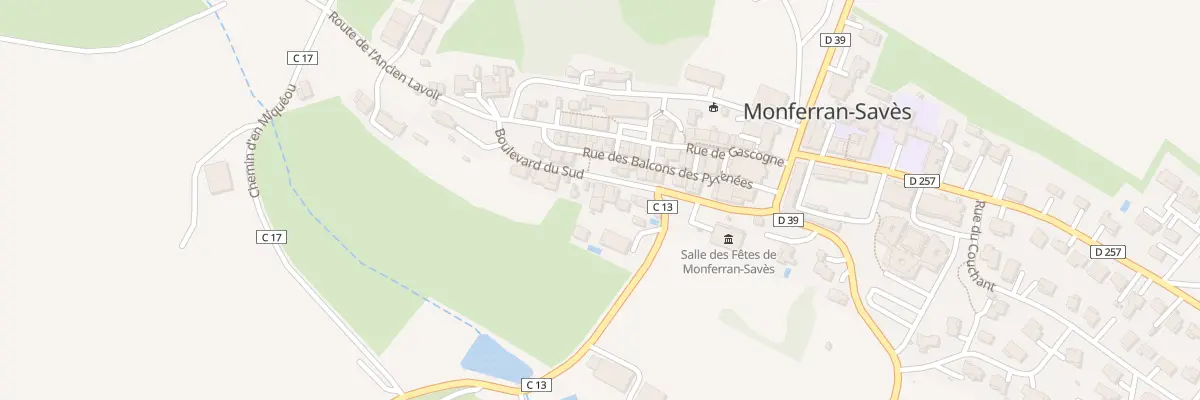 Plan du 87 Bd du Sud à Monferran-Savès