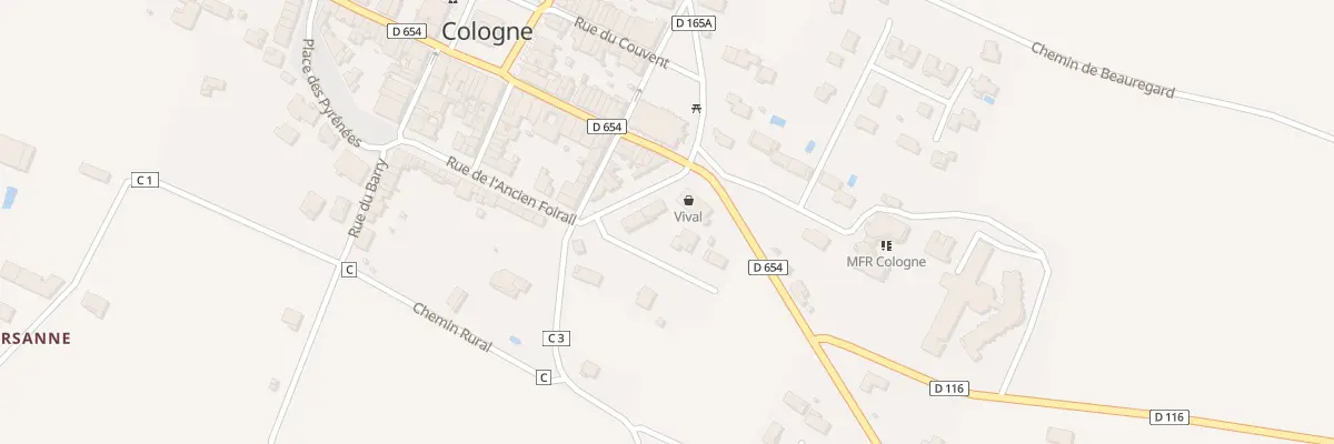Plan du 13 Che de Ronde à Cologne