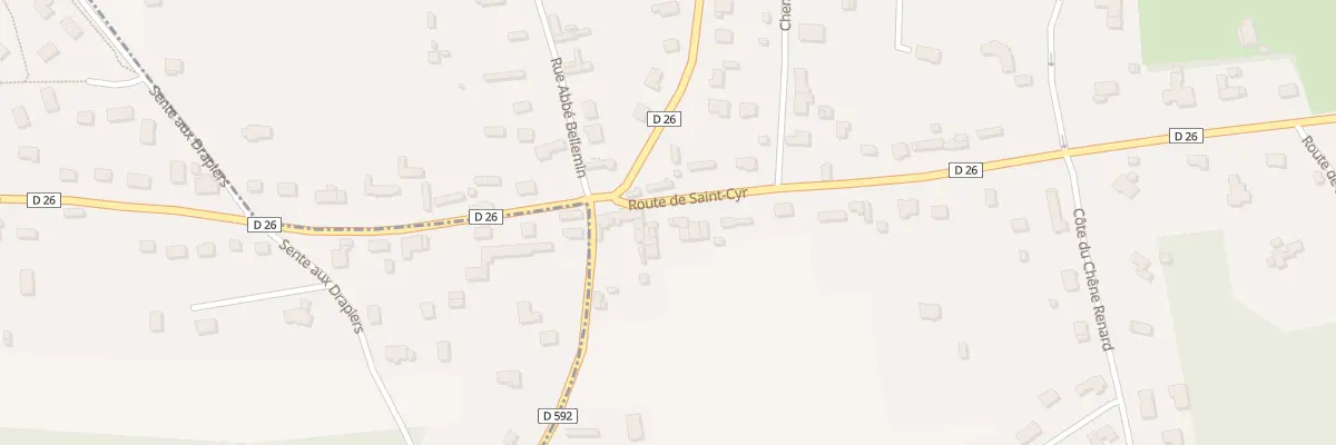 Plan du 4 Rte de Saint Cyr à La Saussaye
