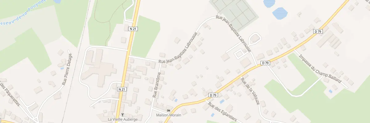 Plan du 6 Rue Jean-Baptiste Labrousse à La Coquille
