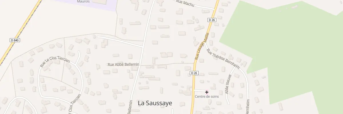 Plan du 19B Rue Abbé Bellemin à La Saussaye
