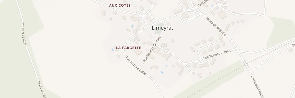 Plan du 5 La Fargette à Limeyrat