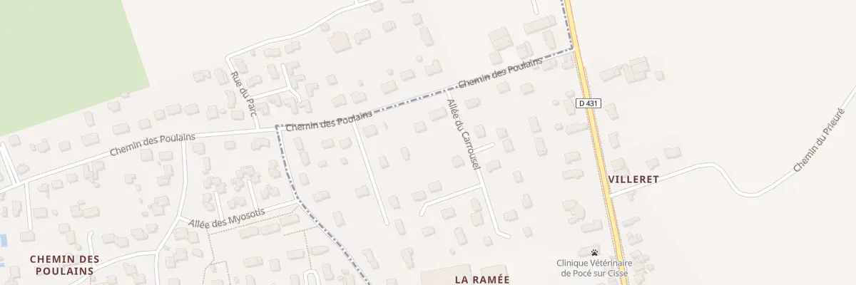 Plan du 15 Che des Poulains à Pocé-sur-Cisse