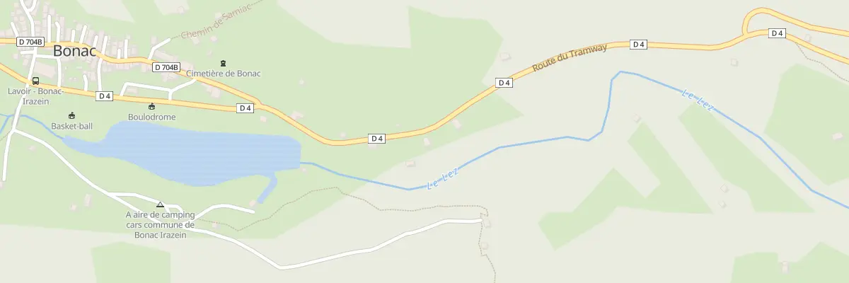 Plan du 216 Les Artech à Bonac-Irazein