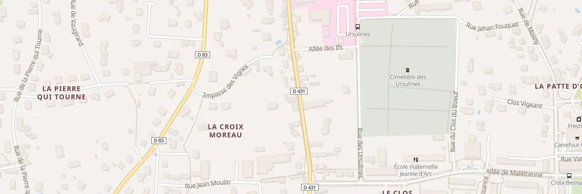 Plan du 96 Rue Bretonneau à Amboise