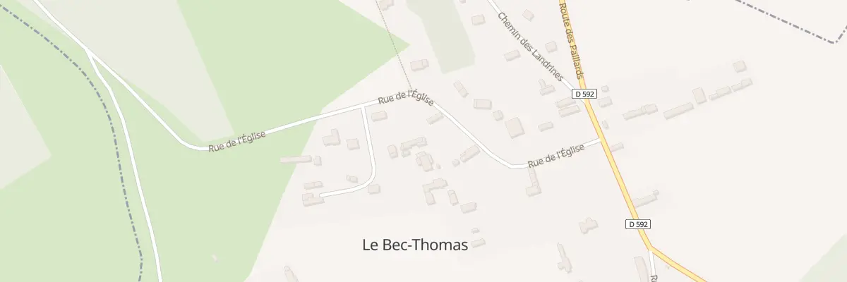 Plan du 18 Rue de l’Eglise au Bec-Thomas