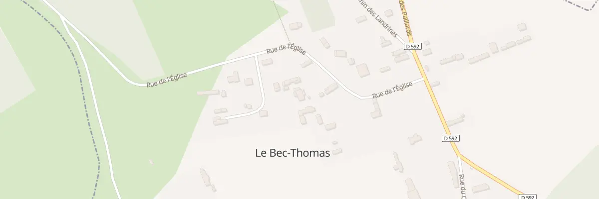 Plan du 20 Rue de l’Eglise au Bec-Thomas