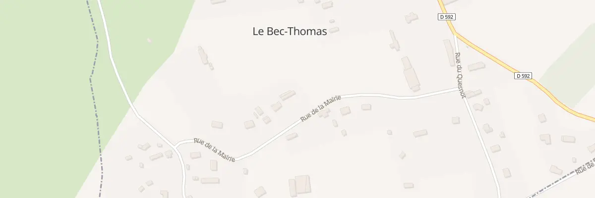 Plan du 9 Rue de la Mairie au Bec-Thomas