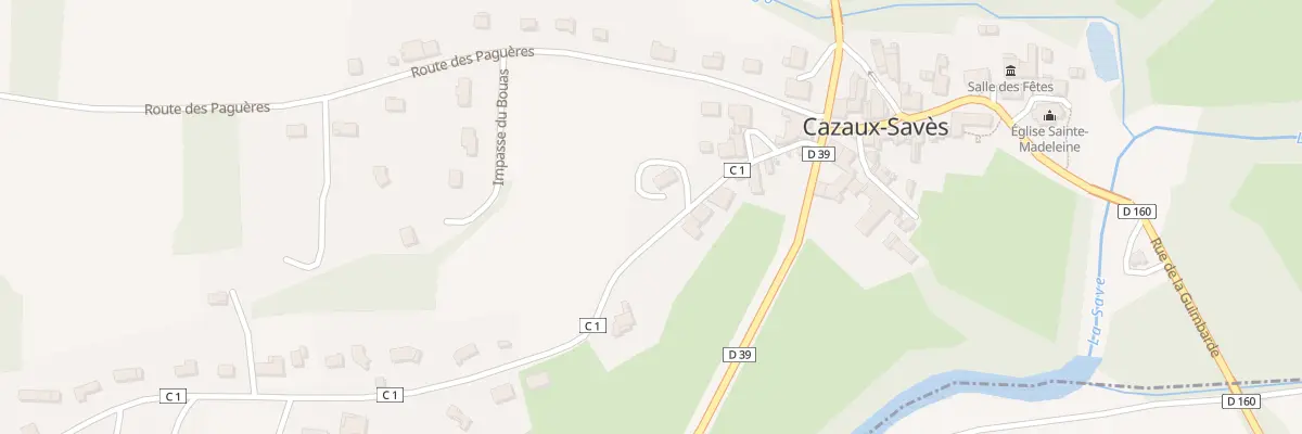 Plan du 122 Rte de l’Antin à Cazaux-Savès