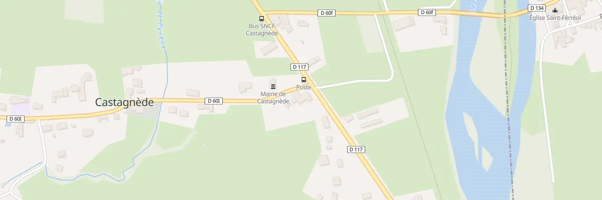 Plan du 16 Rte Rd 117 à Castagnède