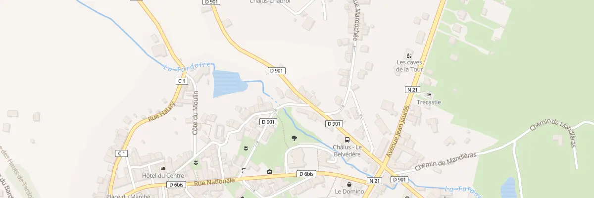 Plan du 21 Av du Belvédère à Châlus