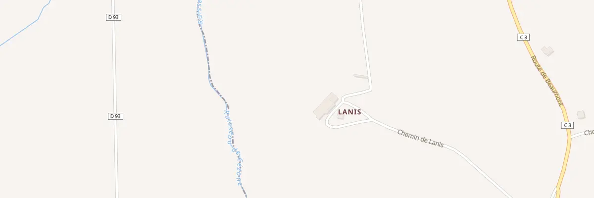 Plan du 395 Che de Lanis à Coutures