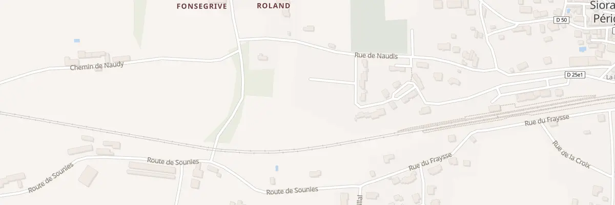 Plan du 8 All des Fruitiers à Siorac-en-Périgord