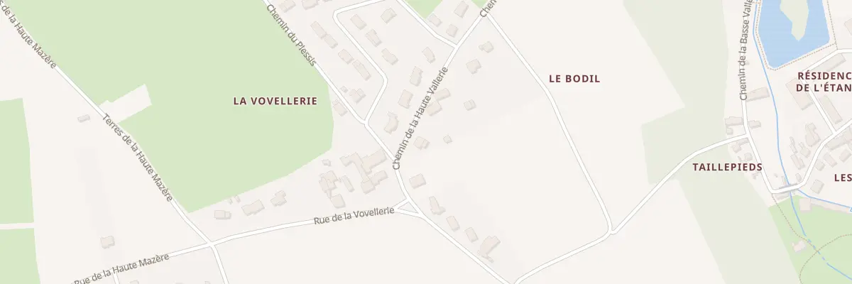 Plan du 11 Che de la Haute Vallerie à Pocé-sur-Cisse