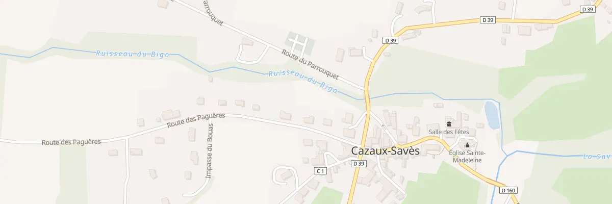 Plan du 5000 Le Village à Cazaux-Savès