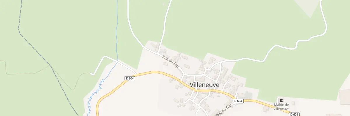 Plan du 2 Le Village à Villeneuve