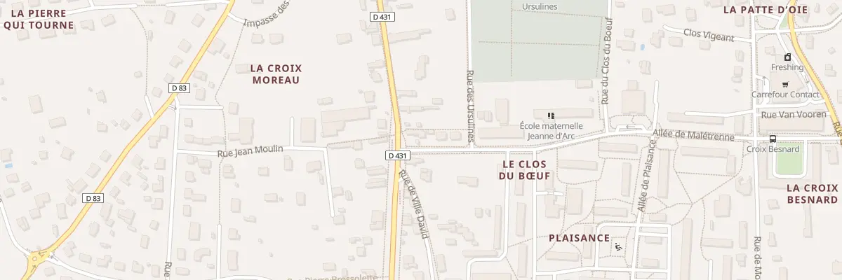 Plan du 121 Rue Bretonneau à Amboise