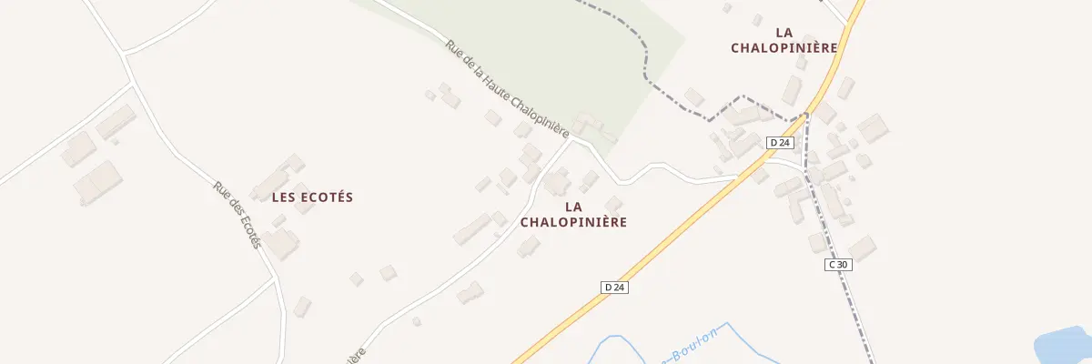 Plan du 21 Rue de la Chalopiniere à Mazangé