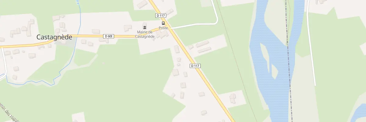 Plan du 20 Rte Rd 117 à Castagnède