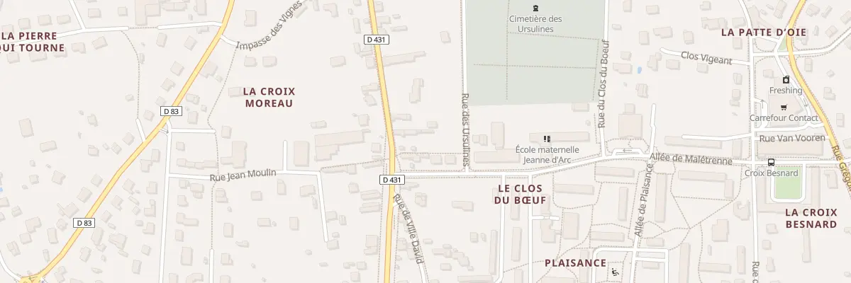 Plan du 119 Rue Bretonneau à Amboise