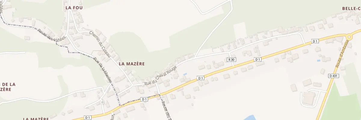 Plan du 40 Rue du Cheval Rouge à Pocé-sur-Cisse