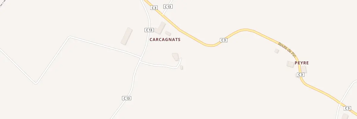 Plan du 201 Che de Carcagnats à Caumont