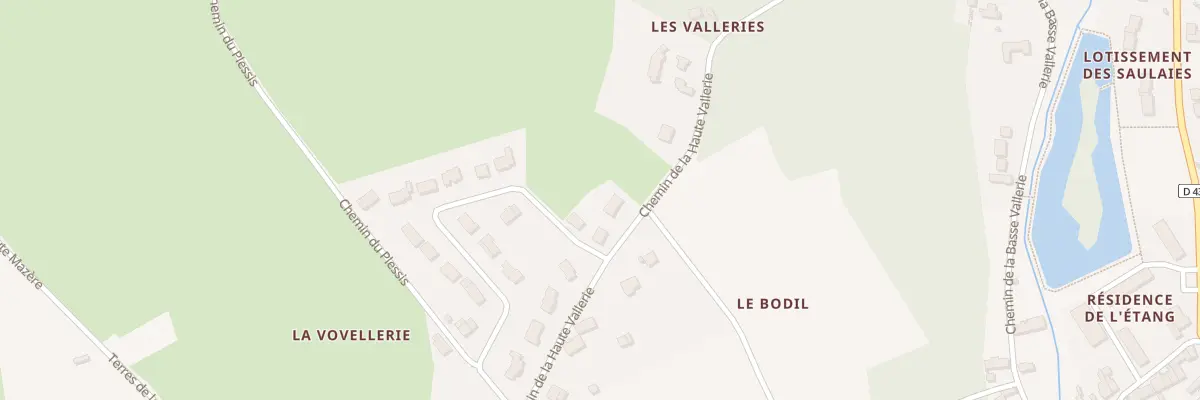 Plan du 22 Che de la Haute Vallerie à Pocé-sur-Cisse