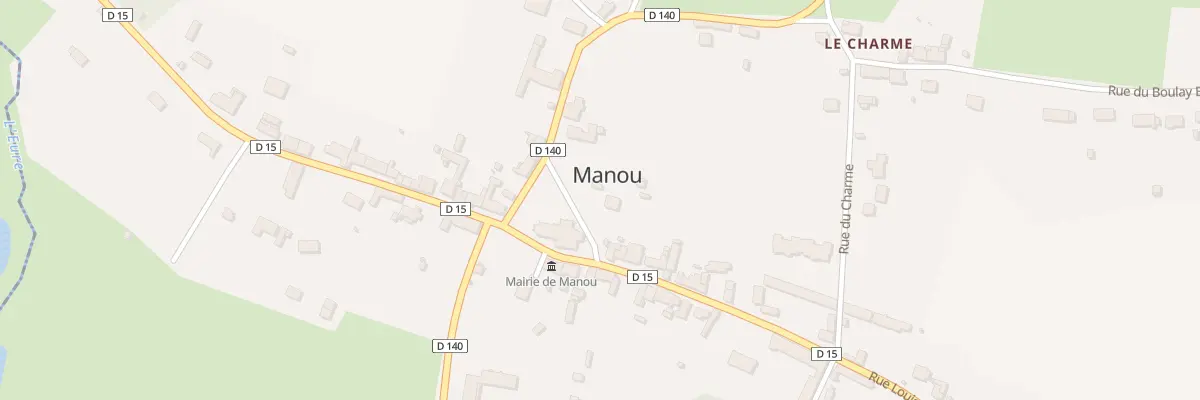 Plan du 1 Rue de l’Eglise à Manou