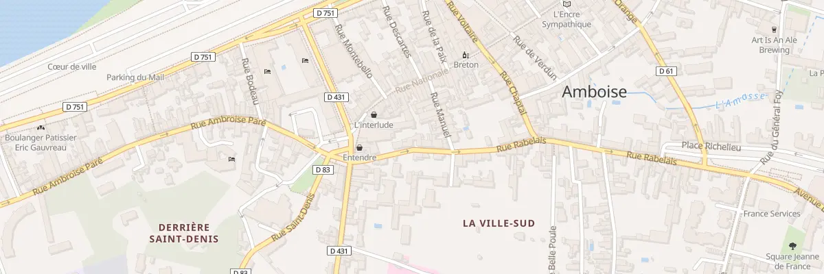 Plan du 5 Rue Rabelais à Amboise