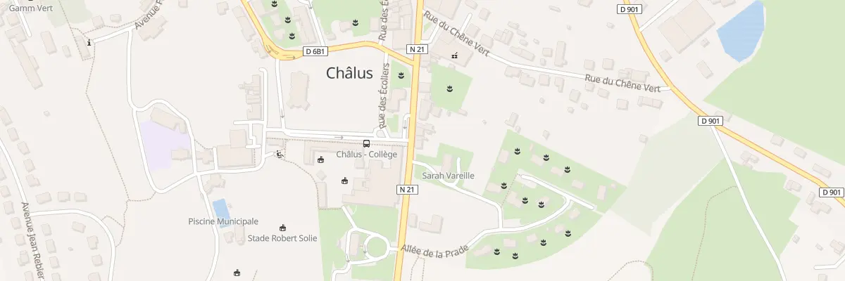 Plan du 47 Av Francois Mitterrand à Châlus