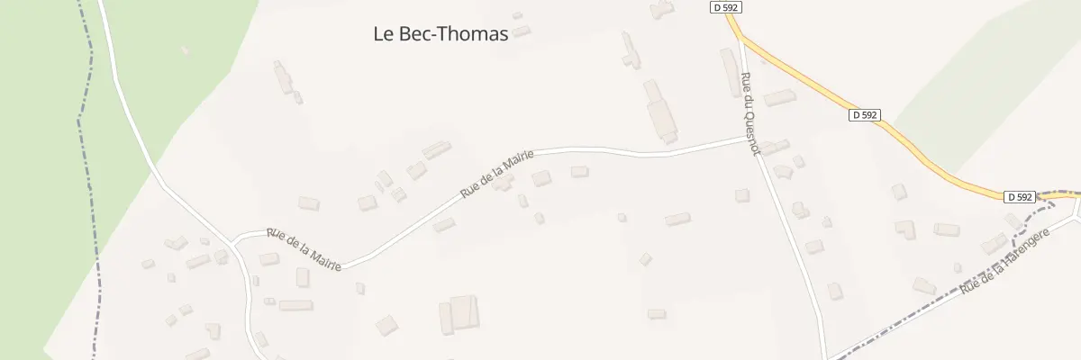 Plan du 14 Rue de la Mairie au Bec-Thomas